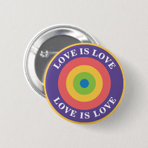 Liefde is Love Pride doel Ronde Button 5,7 Cm