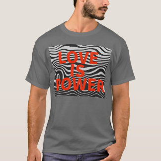 liefde is macht liefde is liefde ontwerp t-shirt