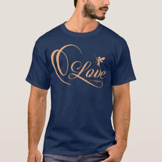 Liefde is Magische Fee en Hart schattig lief meisj T-shirt