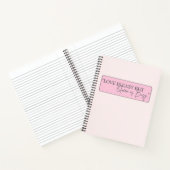 Liefde is makkelijk maar koningin is druk Roze Vro Notitieboek (Binnen)