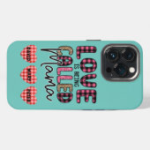 Liefde is Mama genoemd worden, aanpasbaar cadeau v iPhone Hoesje (Achterkant horizontaal)