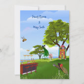 Liefde is Meadow Serenade Cicadas bruiloft Kaart (Voorkant)