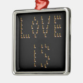 Liefde is metalen ornament (Links)