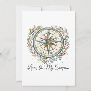 Liefde is mijn kompas – LGBTQ Camping Pride Design Kaart