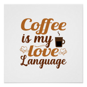 Liefde is mijn liefdestaal perfect poster