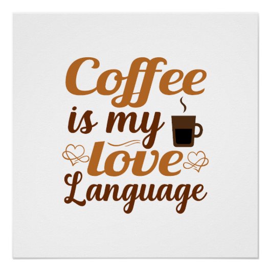 Liefde is mijn liefdestaal perfect poster (Voorkant)