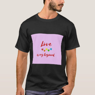 Liefde is mijn Muismat Muismat van het Sleutelwoor T-shirt