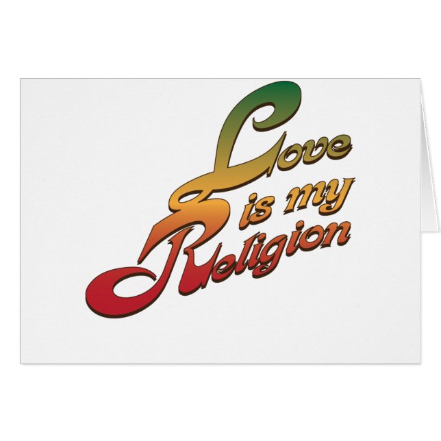Liefde is mijn religie (Voorkant Horizontaal)