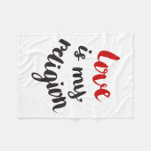 Liefde is mijn religie fleece deken (Voorkant (Horizontaal))