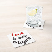 Liefde is mijn religie kartonnen onderzetters (Insitu)