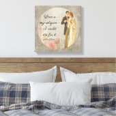 Liefde is mijn religie _Keats - Canvas Art Afdruk (Insitu (Slaapkamer))