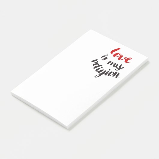 Liefde is mijn religie post-it® notes (Schuin)