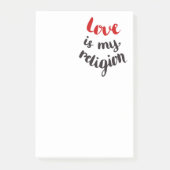Liefde is mijn religie post-it® notes (Voorkant)