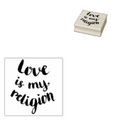 Liefde is mijn religie rubberstempel (Gestempeld)