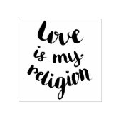 Liefde is mijn religie rubberstempel (Afrduk)