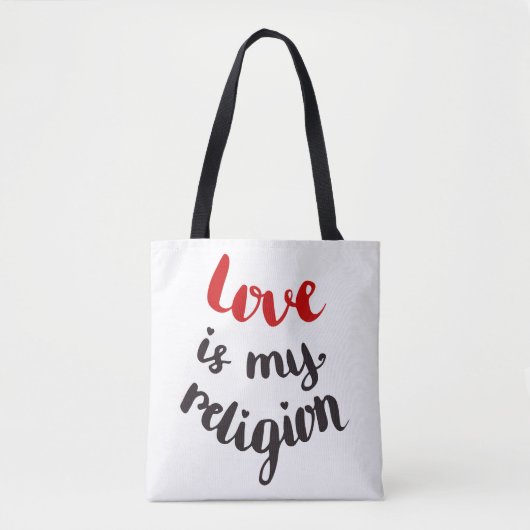 Liefde is mijn religie tote bag (Voorkant)
