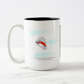 Liefde is mijn supermacht tweekleurige koffiemok (Links)