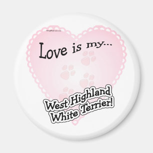 Liefde is mijn West Highland White Ter... - Magnee Magneet