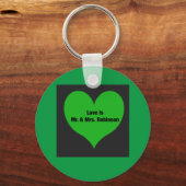 Liefde is Mr. en mevrouw Robinson Sleutelhanger (Voorkant)