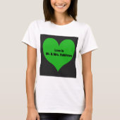 Liefde is Mr. en mevrouw Robinson T-Shirt (Voorkant)