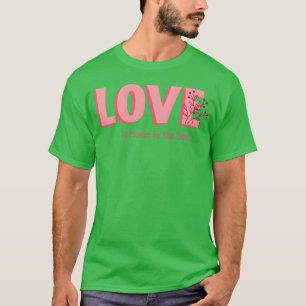 Liefde is muziek voor de ziel meisje t-shirt