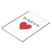 Liefde is naar Knit - Notitieboek (Linkerzijde)
