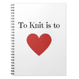 Liefde is naar Knit - Notitieboek