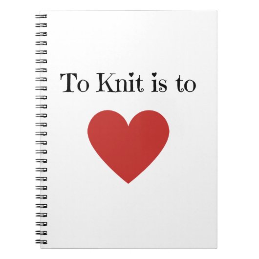 Liefde is naar Knit - Notitieboek (Voorkant)
