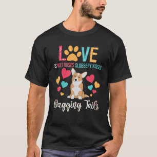 Liefde is natte neusschelp Kisses die taarten zwaa T-shirt