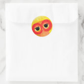 Liefde is net de zon ronde sticker (Tas)