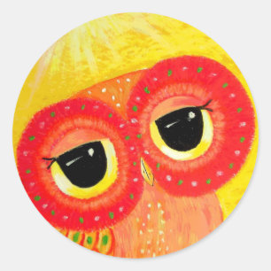 Liefde is net de zon ronde sticker