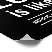 Liefde is net zoals Pi Poster (Hoek)