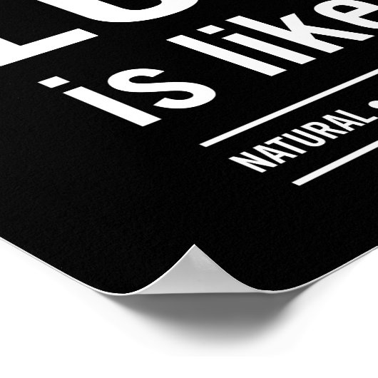 Liefde is net zoals Pi Poster (Hoek)