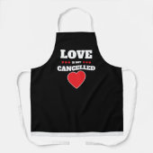 Liefde is niet afgelast Ultra Schattige Rood Wit & Schort (Voorkant)
