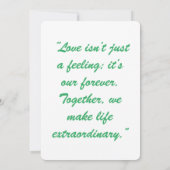 "Liefde is niet alleen een gevoel, het is voor alt (Achterkant)