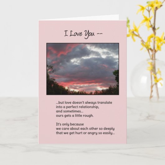 Liefde is niet altijd perfect, Relaties Kaart (Gele Bloem)