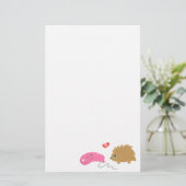 Liefde is niet bedoeld als een grappige egel. briefpapier (Staand voorkant)