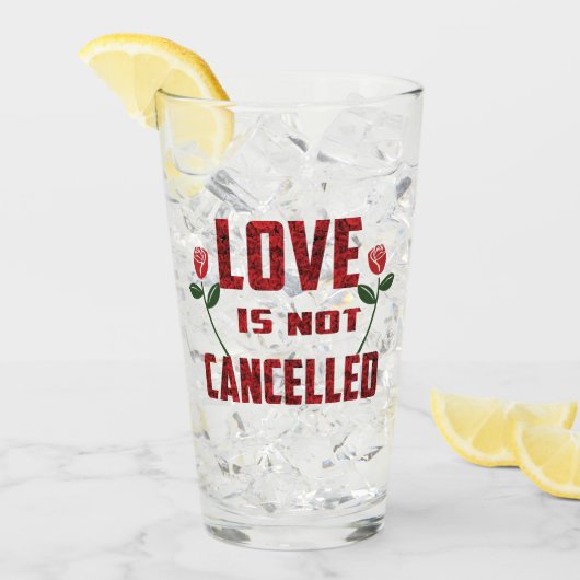 Liefde is niet geannuleerd glas (Voorkant ijs)