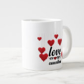 Liefde is niet geannuleerd grote koffiekop (Voorkant rechts)