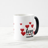 Liefde is niet geannuleerd magische mok (Voorkant rechts)