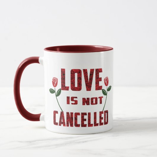 Liefde is niet geannuleerd mok (Links)