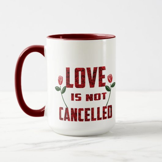 Liefde is niet geannuleerd mok (Links)