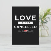 Liefde is niet geannuleerd Sentimental Valentijn H Feestdagenkaart (Staand voorkant)