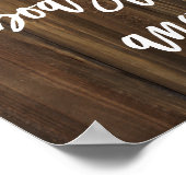 Liefde is niet jaloers, boast of... Faux Wood | PO Poster (Hoek)