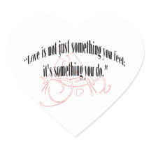 LIEFDE IS NIET ZOMAAR IETS WAT JE VOELT; HET IS IE