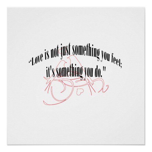 LIEFDE IS NIET ZOMAAR IETS WAT JE VOELT; PERFECT POSTER (Voorkant)