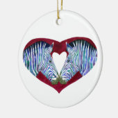 "Liefde is niet zwart & wit" Zebra Ornament (Links)