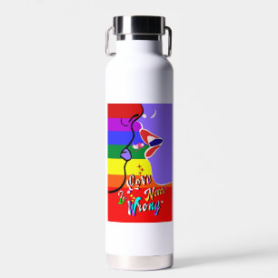 Liefde is nooit een verkeerde trots waterfles
