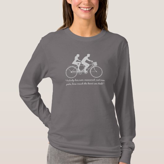 LIEFDE IS NOOIT GEMEETEN, T-SHIRT (Voorkant)