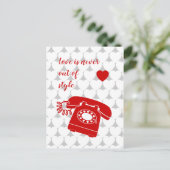 Liefde is nooit uit stijl briefkaart (Staand voorkant)